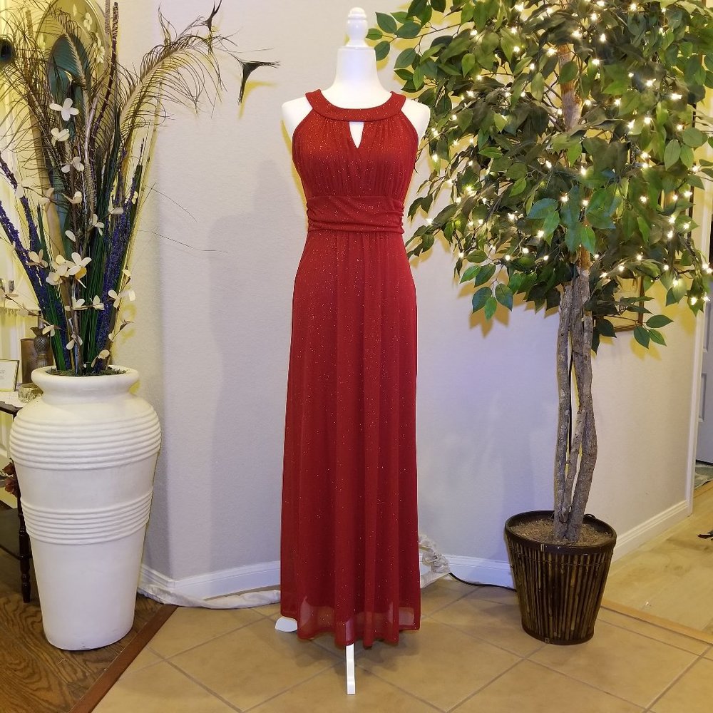 Red formal for prom or homecoming